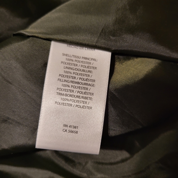 Ralph Lauren Olive Green With Brown Corduroy Long Quilted Jacket Size 2X - Picture 9 of 13